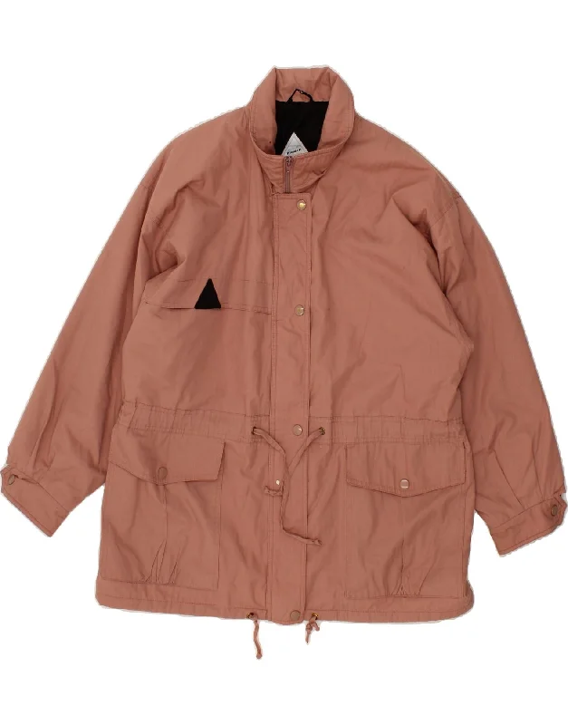 KLIMA Womens Windbreaker Jacket EU 40 Medium Pink Polyester Welt Pockets Slit Pockets Flap Pockets KLIMA Womens Windbreaker Jacket EU 40 Medium Pink Polyester Welt Pockets Slit Pockets Flap Pockets