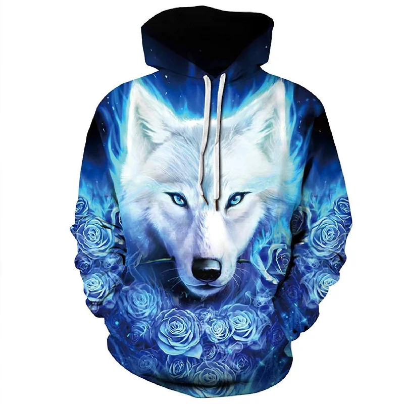 Women's And Men"s 3d Print Hoodies 6XL X753841 Hoodie with Snap Buttons Easy Quick