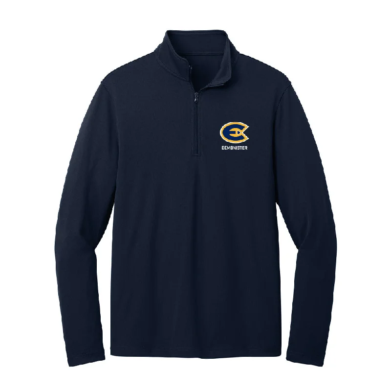 UW Eau Claire - NCAA Women's Soccer : Taylor Bembnister - Lightweight Quarter Zip Jacket Notch Collar Peter Pan Collar Cowl Neck