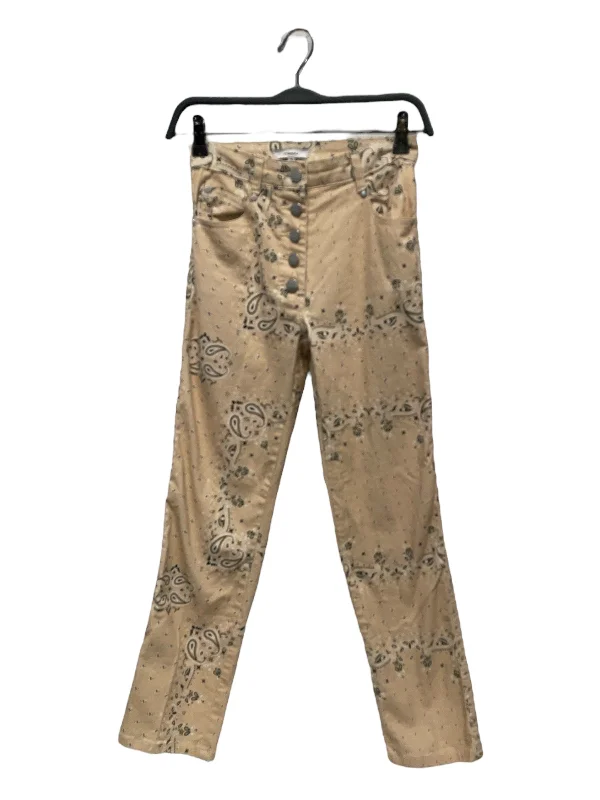 MIAOU/Straight Pants/25/Paisley/Cotton/BEG/ Chic Slim Fit Pants