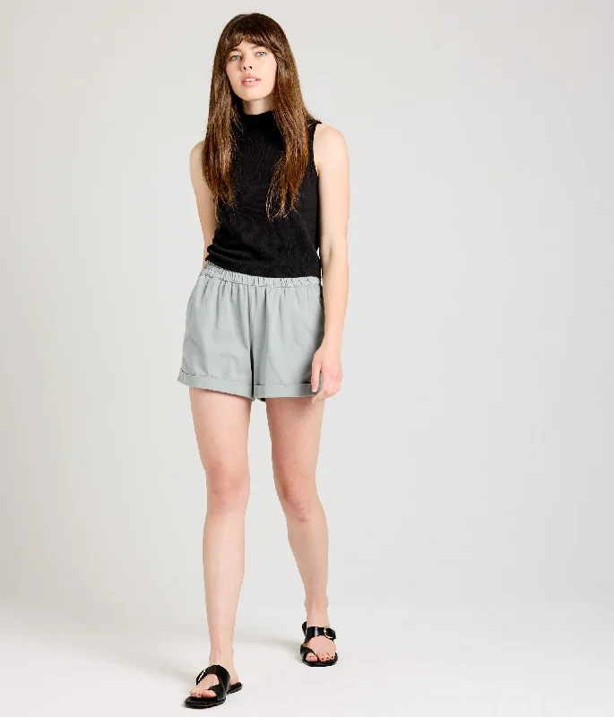 Bishop Mock Neck Tank - Black loose fit tank