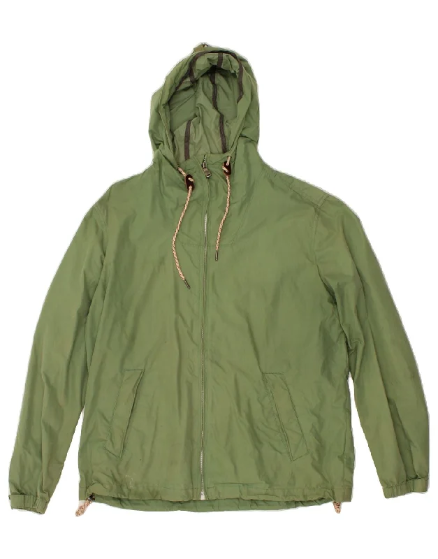 FAT FACE Womens Hooded Rain Jacket UK 16 Large Green Cotton Fleece Jacket Down Jacket Parka FAT FACE Womens Hooded Rain Jacket UK 16 Large Green Cotton Fleece Jacket Down Jacket Parka