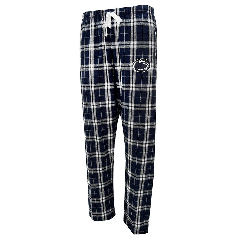 Ladies Boxercraft Penn State Plaid Flannel Pants Classic Cropped Pants