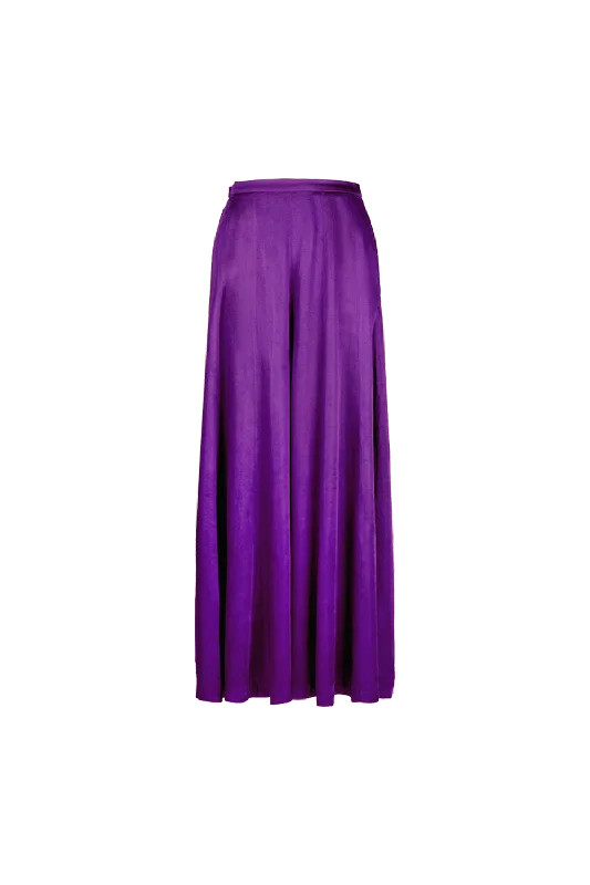 Soiree Pants in Purple Trendy Tapered Pants