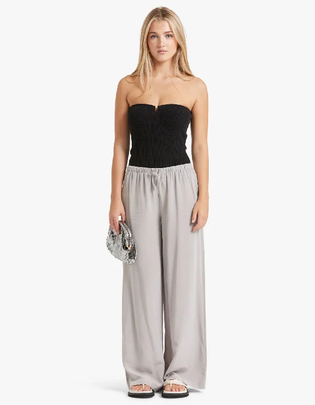 Blake Wide Leg Pant - Ash Formal Slim Pants