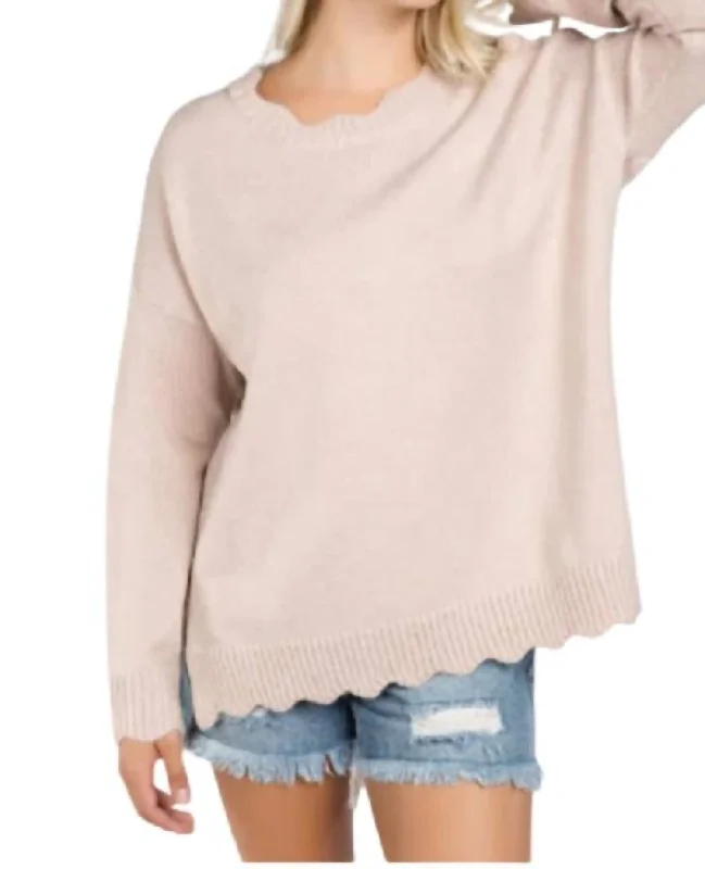 Drop Shoulder Lacing Detail Sweater In Dusty Pink Wool Fabric Cashmere Fabric Tweed Fabric Drop Shoulder Lacing Detail Sweater In Dusty Pink Wool Fabric Cashmere Fabric Tweed Fabric