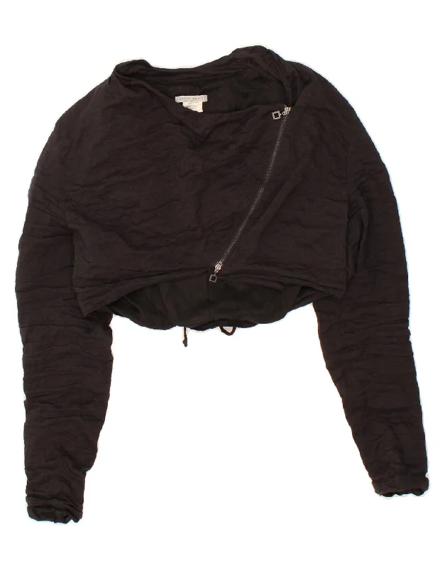 SARAH PACHINI Womens Bolero Jacket US 2 XS Black Cotton Corduroy Jacket Velvet Jacket Brocade Jacket SARAH PACHINI Womens Bolero Jacket US 2 XS Black Cotton Corduroy Jacket Velvet Jacket Brocade Jacket