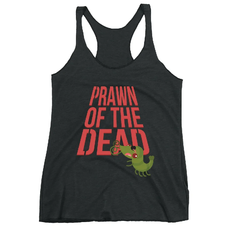 Movie The Food™ "Prawn Of The Dead" Women's Racerback Tank Top lounge tank top