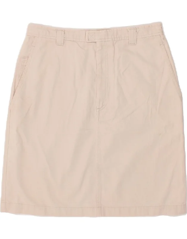 DOCKERS Womens A-Line Skirt US 10 Large W32 White Cotton cashmere skirt soft