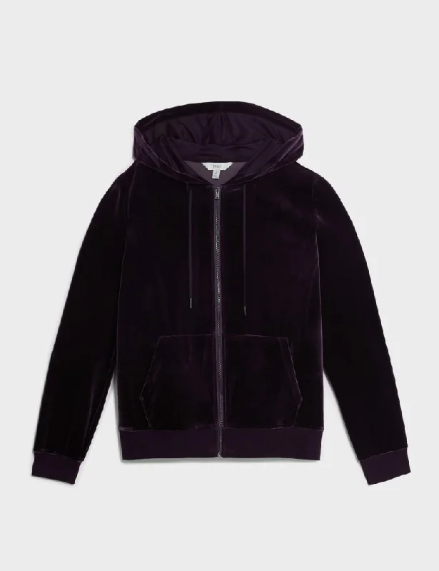 Velour Hoodie Hoodie with Gradient Ombre Colorful