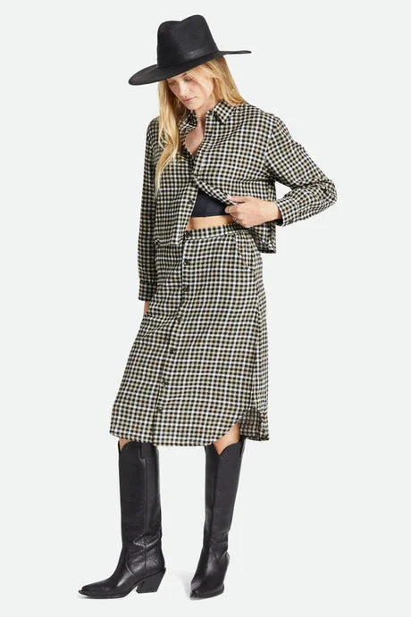 Brixton Beverly Skirt velvet skirt plush