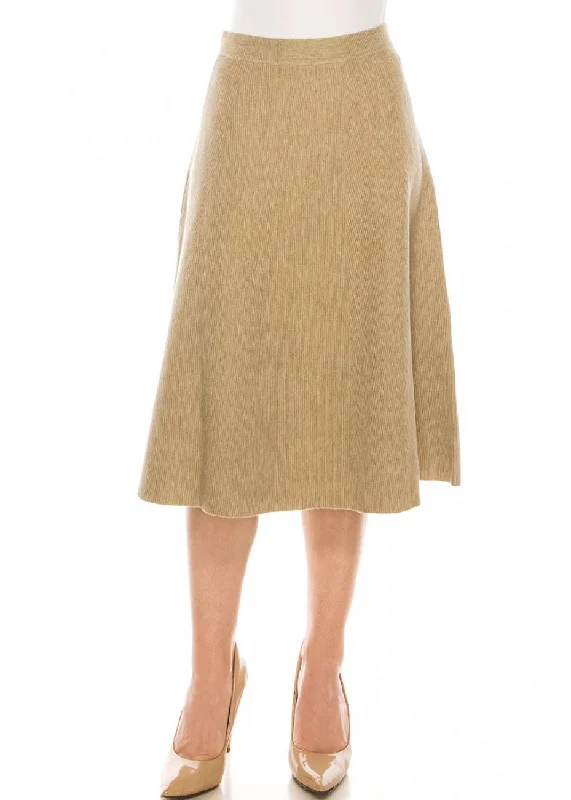 A-line Midi Skirt In Oatmeal R45879625 tulle skirt dreamy