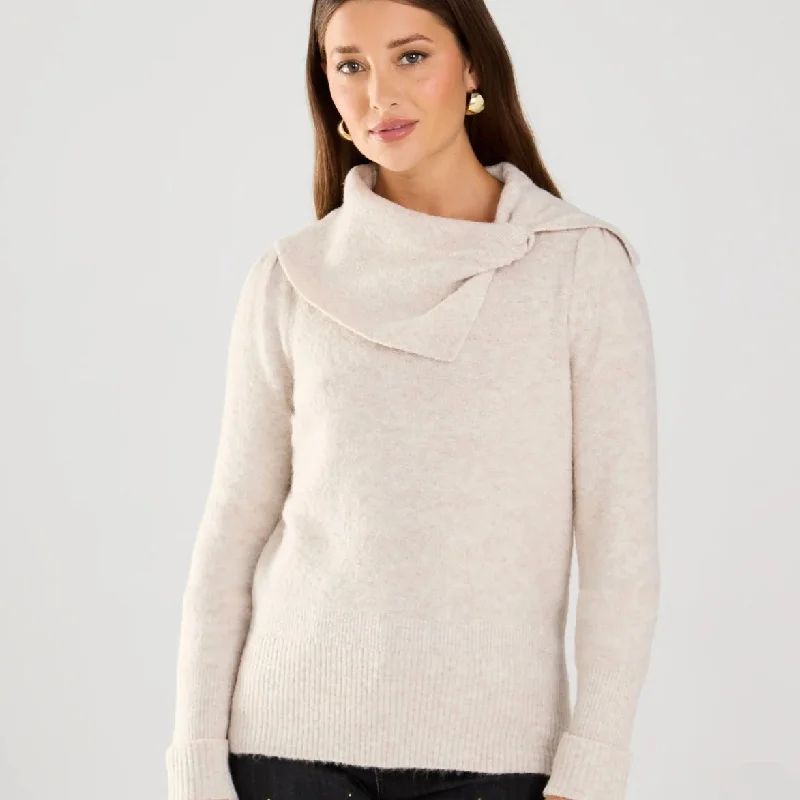 CC FDJ SHIMMER BOW NECK SWEATER Faux Fur Fabric Real Fur Fabric Shearling Fabric