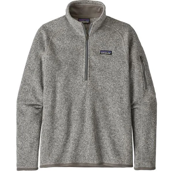 Women's Better Sweater 1/4 Zip Ribbed Striped Patterned