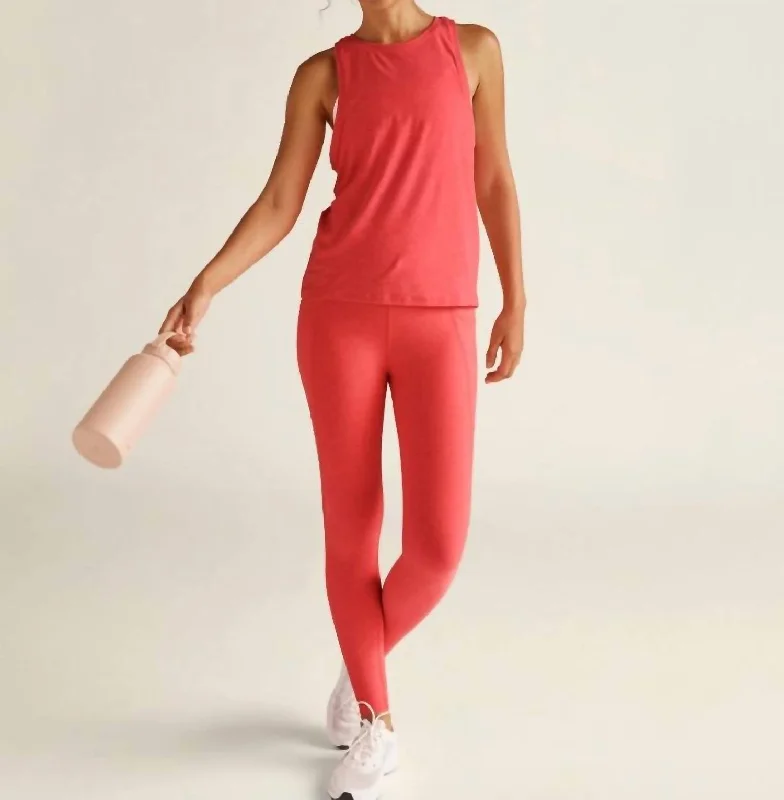 Featherweight Rebalance Tank In Coral Glow halter tank top