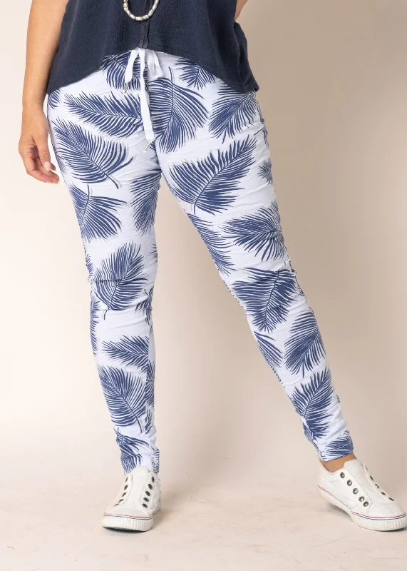 Miya Pants in White Relaxed Lounge Trousers