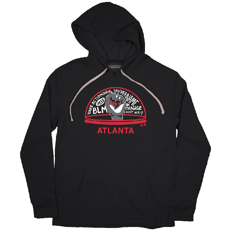 The WNBPA Speaks Hoodie: Atlanta Hoodie with Patch Decorative Personalized