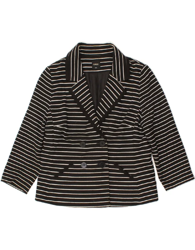 OASIS Womens Double Breasted Blazer Jacket UK 16 Large Grey Striped Anorak Shell Jacket Lightweight Jacket OASIS Womens Double Breasted Blazer Jacket UK 16 Large Grey Striped Anorak Shell Jacket Lightweight Jacket