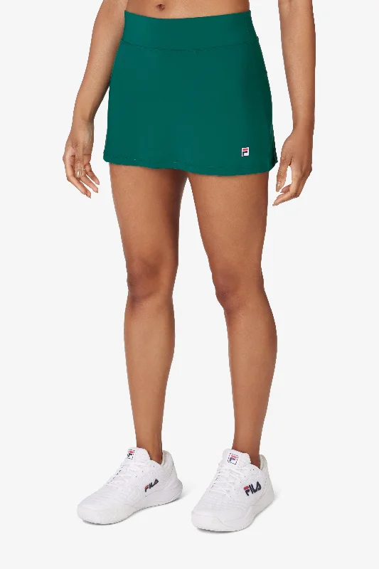 Tennis Essential A-Line Skirt linen skirt natural