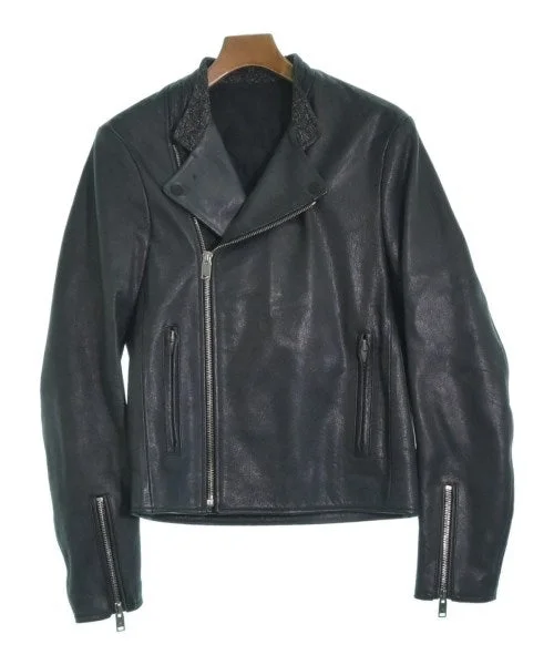 BALENCIAGA Motercycle Jackets Notch Collar Peter Pan Collar Cowl Neck