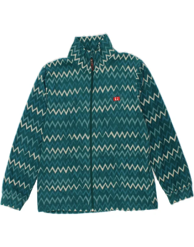 CANADA LOGAN Womens Fleece Jacket UK 12 Medium Green Chevron Polyester Faux Fur Jacket Real Fur Jacket Shearling Jacket CANADA LOGAN Womens Fleece Jacket UK 12 Medium Green Chevron Polyester Faux Fur Jacket Real Fur Jacket Shearling Jacket
