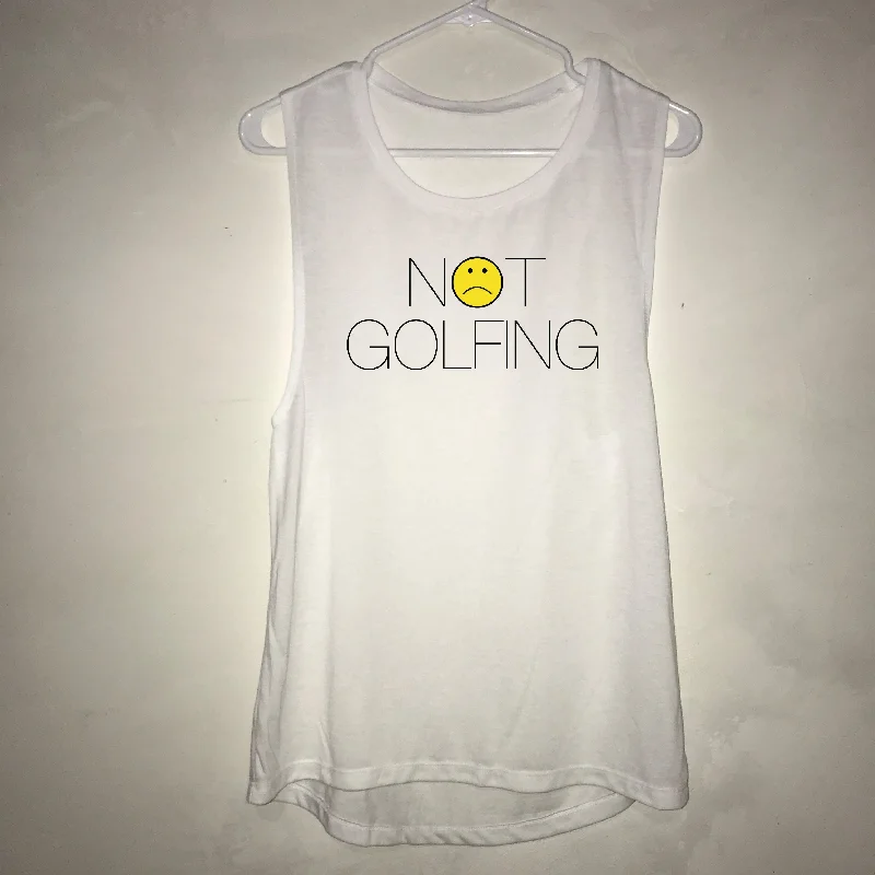 Not Golfing Women's Oversized Golf Tank Top breathable tank top