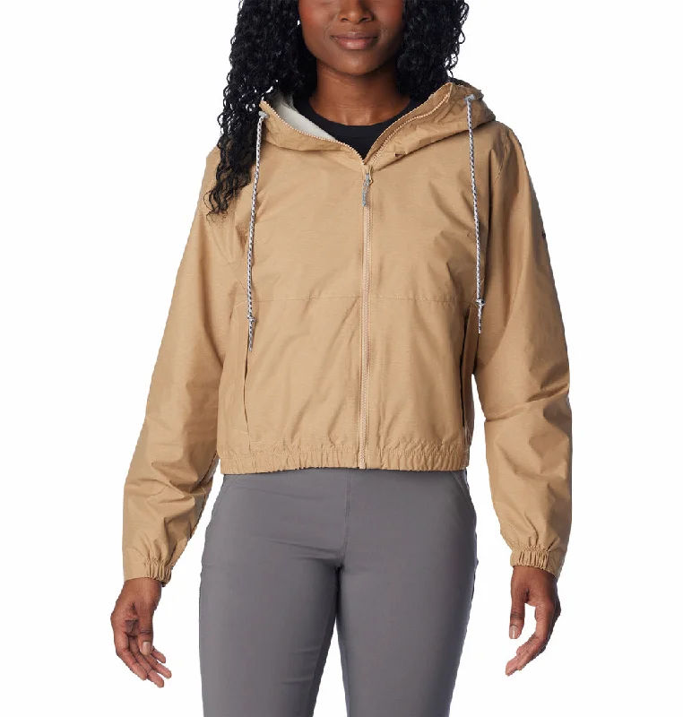 Columbia Womens Lillian Ridge Short Rain Jacket V-Neck Jacket Boat Neck Jacket Square Neck Jacket