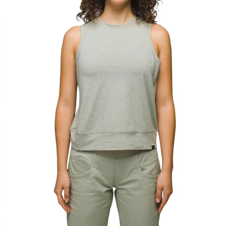 Sol Searcher Tank In Juniper Green athletic tank top