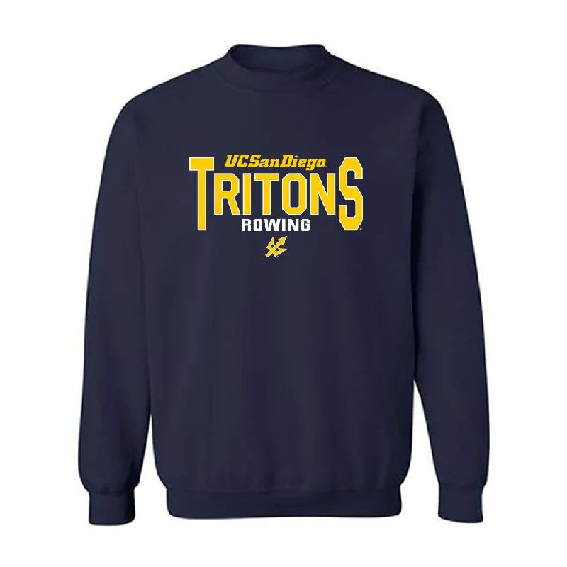 UCSD - NCAA Women's Rowing : Sae Ackerstein - Classic Shersey Crewneck Sweatshirt Hoodie with Half-Zip Sporty Casual UCSD - NCAA Women's Rowing : Sae Ackerstein - Classic Shersey Crewneck Sweatshirt Hoodie with Half-Zip Sporty Casual