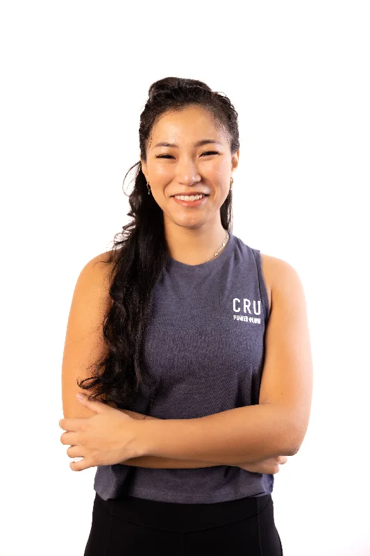 CRU X POWER+FLOW Racerback Cropped Tank chic tank top