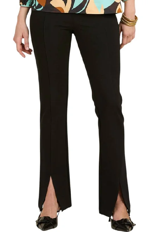 Margie Stretch Slit Front Pant Trendy Tapered Pants