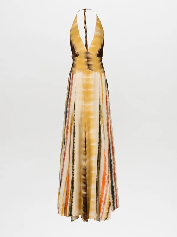 Tawny Dress Multi Hazy Stripe Tunics Yoga stretchy