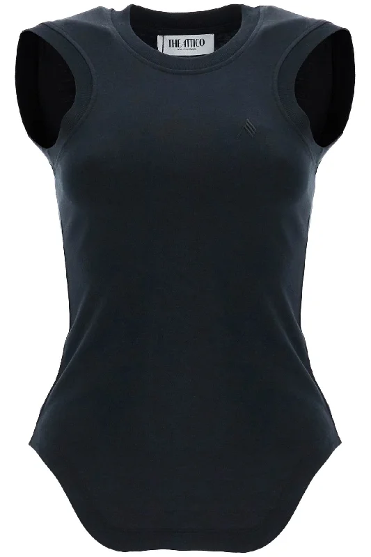 reese fitted tank top 250WCN00003JJJ025AA BLACK gym tank top
