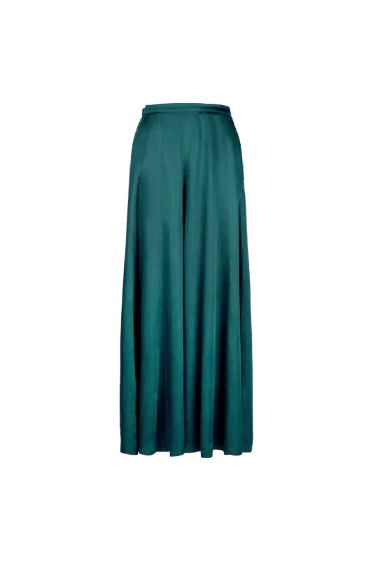 Soiree Pants in Emerald Green Comfortable Fleece Pants