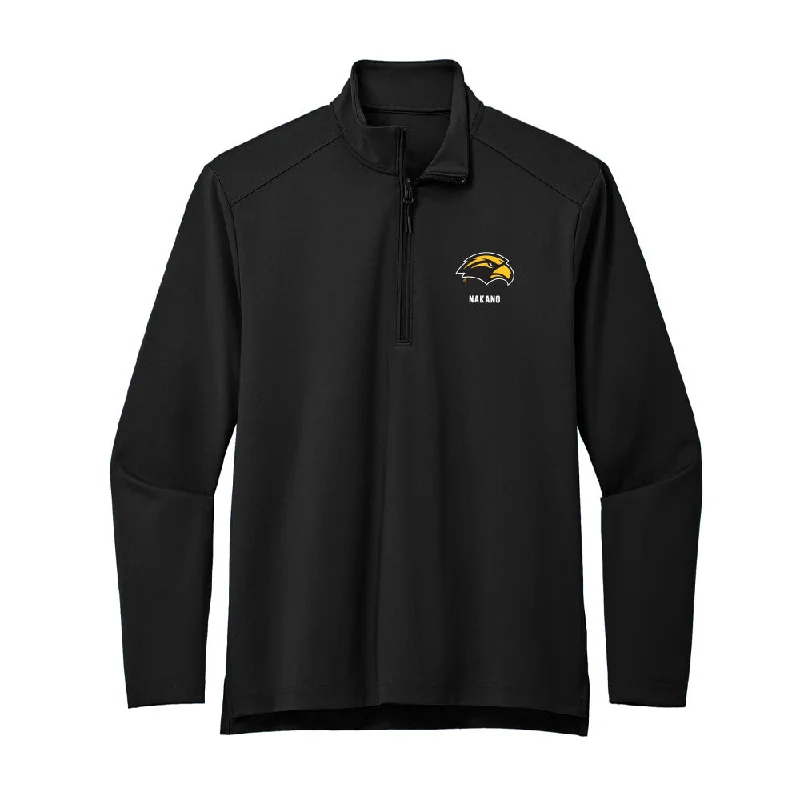 Southern Miss - NCAA Women's Soccer : Adaira Nakano - Premium Quarter Zip Jacket Rayon Jacket Velvet Jacket Corduroy Jacket