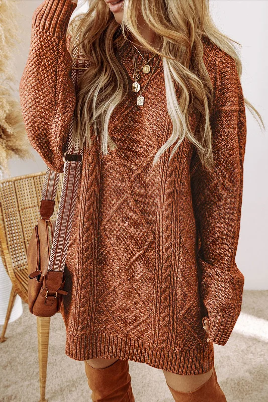 Toronto Twist Coffee Cable Knit Sweater Dress Knit Fabric Woven Fabric Fleece Fabric Toronto Twist Coffee Cable Knit Sweater Dress Knit Fabric Woven Fabric Fleece Fabric