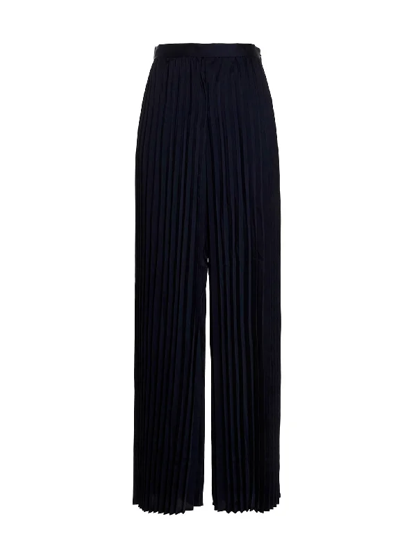 Pleated Pants Chic Wool Trousers