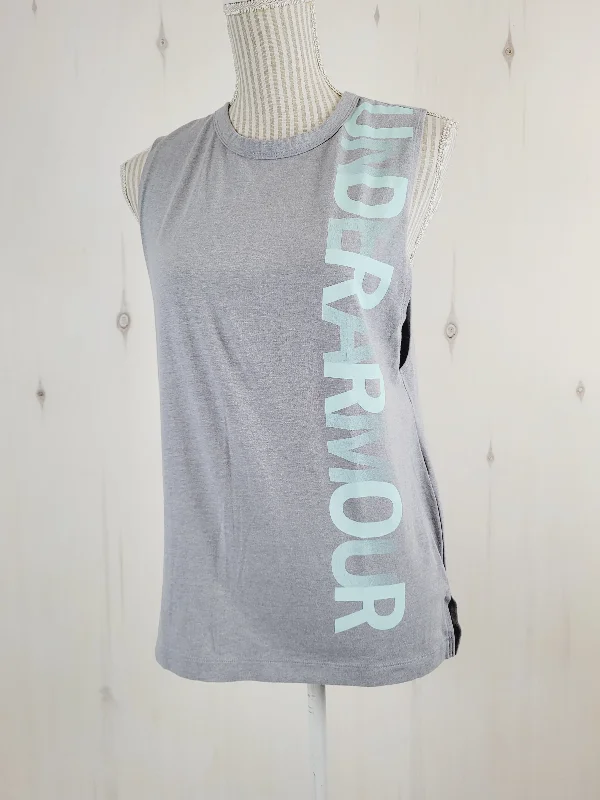 UNDER ARMOUR HEATGEAR SLEEVELESS TANK LADIES MEDIUM PRE-LOVED sequin tank top