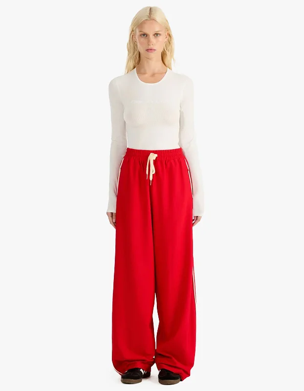 Parker Track Pant - Red Comfortable Jogging Pants