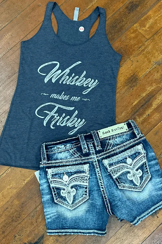 Whiskey Makes Me Frisky Tank soft tank top