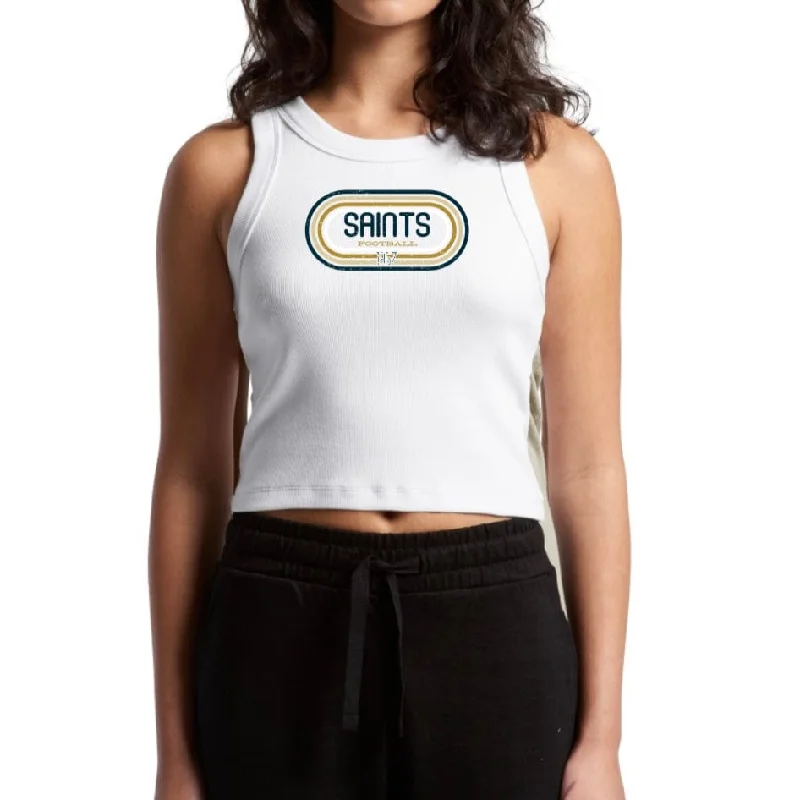 WHEREable Art Saints 1967 Retro Rib Crop Tank sleep tank top