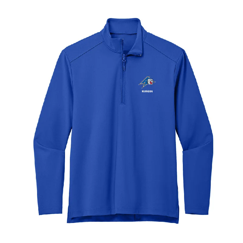 UNC Asheville - NCAA Women's Soccer : Reina Herndon - Premium Quarter Zip Jacket Jacket Blazer Coat