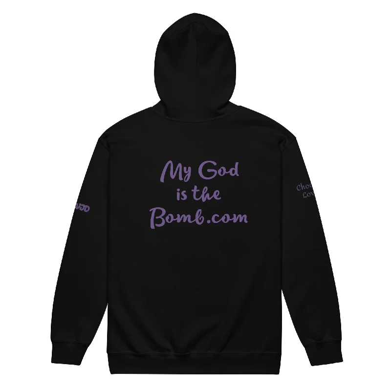 My God is the Bomb.com Hoodie Hoodie with Tie-Dye Psychedelic Retro