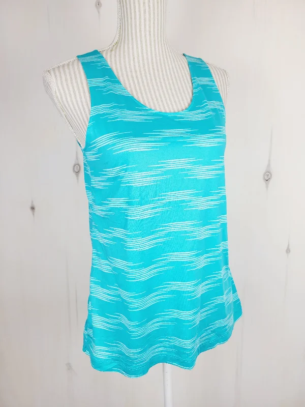 COLUMBIA ATHLETIC TANK LADIES MEDIUM PRE-LOVED silver tank top