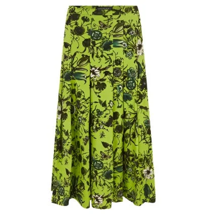 Zeller Botanic Skirt Light Green linen skirt relaxed