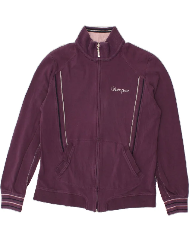 CHAMPION Womens Tracksuit Top Jacket UK 14 Medium Purple Fitted Jacket Loose Jacket Oversized Jacket CHAMPION Womens Tracksuit Top Jacket UK 14 Medium Purple Fitted Jacket Loose Jacket Oversized Jacket