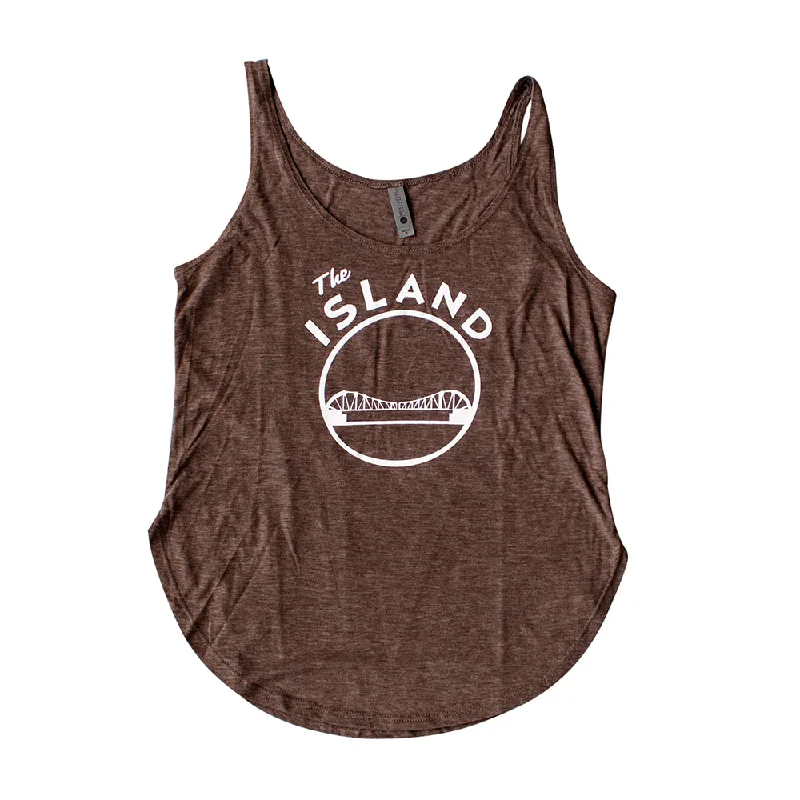 THE ISLAND WOMENS FESTIVAL TANK solid color tank