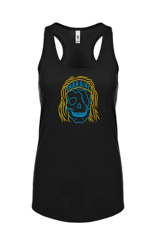 Trevor Florida Skull Racer Women's Tank - Black solid color tank