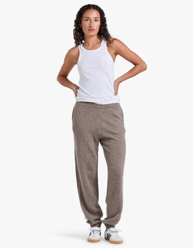 Sacharlotte Knit Pants 15010 - Grey Blue Mel Comfy Athletic Pants