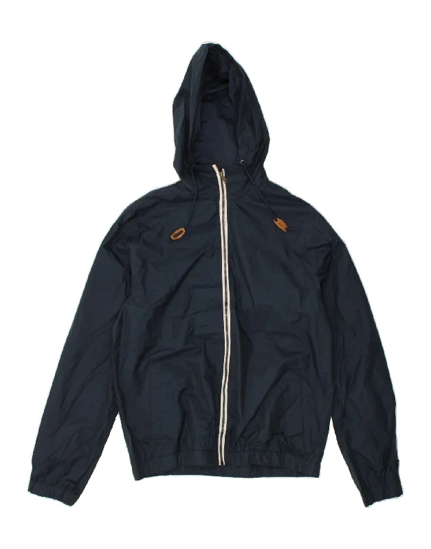 MOSSIMO Womens Hooded Rain Jacket UK 18 XL Navy Blue Polyester Cardigan Sweater Pullover MOSSIMO Womens Hooded Rain Jacket UK 18 XL Navy Blue Polyester Cardigan Sweater Pullover
